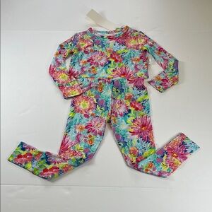 Gigi and Max BIANCA TWO PIECE - NO BUTTON floral set Sz 18/24 Months
